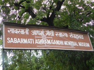 Here we are at Gandhiji’s ashram!