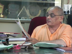 Swamiji had so much work, but he was happy that we came