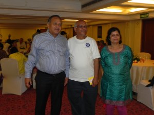 Uncle with Mukundbhai and Maltiben (the host)