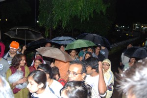 We were prepared for rain