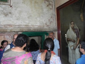 The guide is explaining