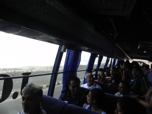 Wow! Ocean! All youngsters stood up and cheered