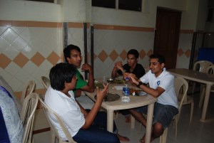 Discussions over lunch