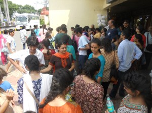 Being fully satisfied - waiting for buses to leave