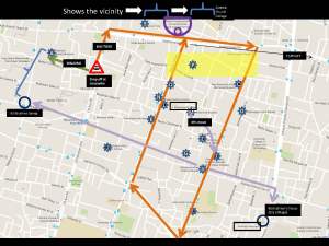 Afternoon short bus trip map