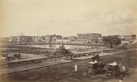 The Esplanade and Government House from Chowringhee - Calcutta (Kolkata) 1865